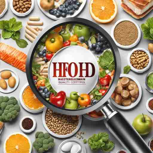 Un collage di sigilli di certificazione e simboli di controllo qualità con una lente d'ingrandimento che evidenzia l'attenzione ai dettagli.