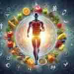 Un'immagine di una persona in forma e sana, magari praticante attività fisica all'aperto o mentre si gode un pasto equilibrato e colorato. La persona potrebbe essere circondata da simboli che rappresentano gli antiossidanti, come frutta, verdura, noci e semi. Questa immagine incarna il concetto di uno stile di vita sano e attivo, incoraggiando i visitatori del sito a prendersi cura della propria salute attraverso scelte consapevoli.