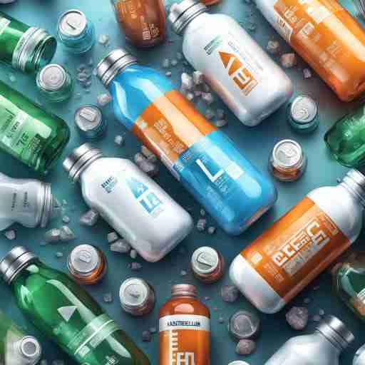 Una rappresentazione grafica di elettroliti come sodio, potassio, magnesio con una bilancia in equilibrio. Visualizza l'importanza di mantenere un equilibrio elettrolitico durante la dieta chetogenica, sottolineando i minerali chiave e il loro ruolo nella salute.