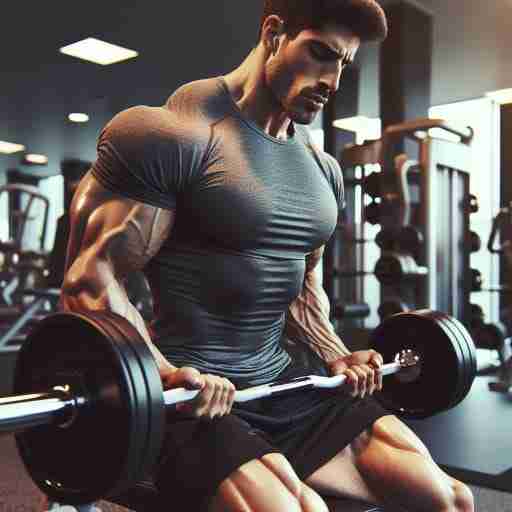 Proteine per la performance sportiva, nella foto un atleta che si allena con i pesi