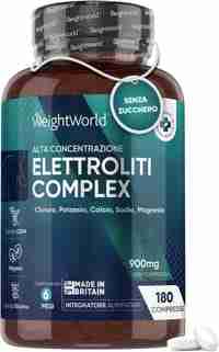 foto prodotto. Questo integratore alimentare ti fornisce una combinazione di 5 sali minerali essenziali: cloruro, sodio, calcio, magnesio e potassio.