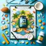 MCT: Migliora la Tua Vita con Energia e Benessere immagine che rappresenta gli integratori MCT con elementi visivi che richiamano la salute, il benessere, l’energia e la dieta chetogenica