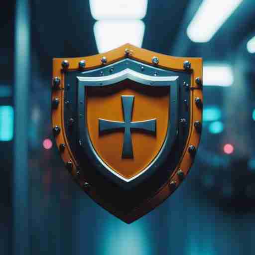 Immagine di uno scudo che evoca la sicurezza e simboli di attenzione alle interazioni con farmaci e integratori. Scenario futuristico