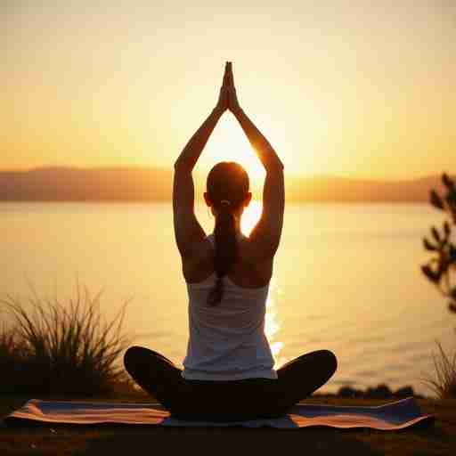 Conclusioni Mg minerale essenziale: Un'immagine serena di una persona che pratica yoga all'aperto, simboleggiando l'equilibrio e il benessere.