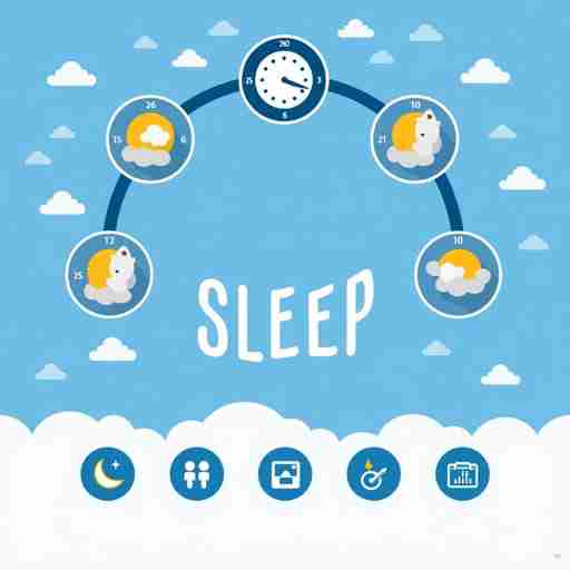 principali benefici del magnesio sul sonno: Infografica sul ciclo del sonno