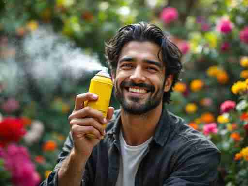 Conclusioni: Magnesio Spray Persona che tiene in mano una bottiglia di spray al magnesio, con un'espressione soddisfatta