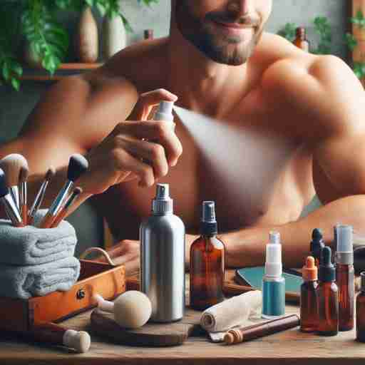 Magnesio Spray: il segreto per un benessere cutaneo e muscolare. Persona che spruzza il magnesio sui muscoli di un braccio.