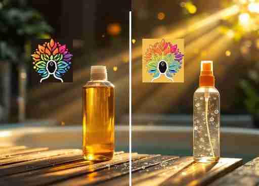 Oli e spray al magnesio: quanto sono efficaci realmente? Confronto visivo tra una bottiglia di olio di magnesio e uno spray al magnesio, con grafici che mostrano l'efficacia