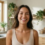 Donna con la pelle sana e luminosa che rappresenta i benefici degli integratori per la pelle.