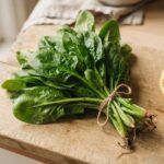 Spinaci freschi crudi con valori nutrizionali elevati pronti da cucinare